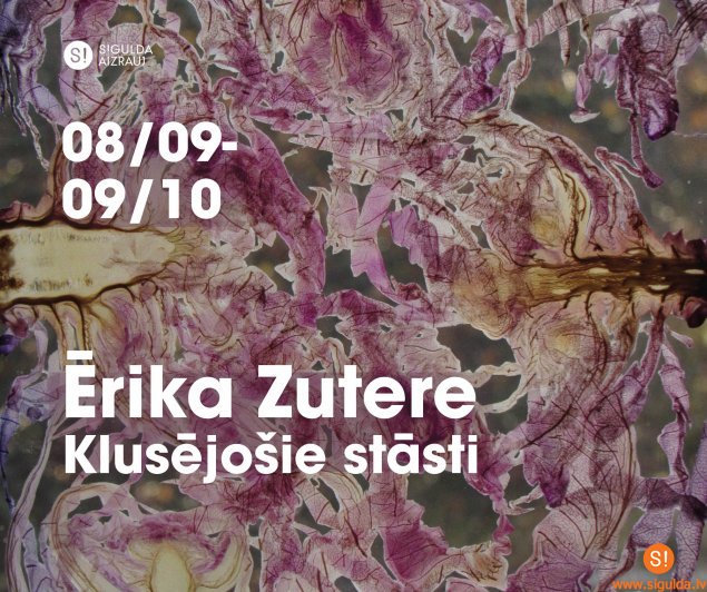 Aicina uz Ērikas Zuteres izstādes “Klusējošie stāsti” atklāšanu