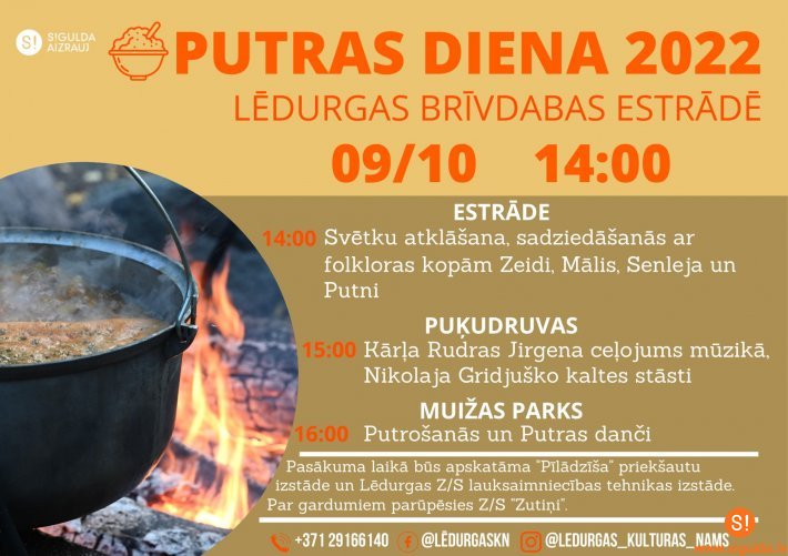 Jau šo svētdien Lēdurgā notiks Putras diena