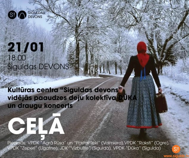 Aicina apmeklēt deju kolektīva “Dūka” un draugu koncertu “Ceļā”