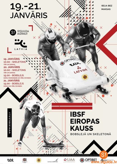 Šonedēļ Siguldā norisināsies Eiropas kausa izcīņa bobslejā un skeletonā