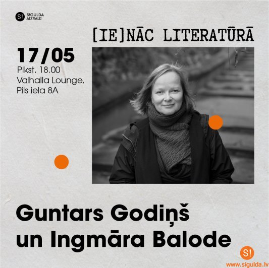 “[Ie]nāc literatūrā” maijā aicina uz sarunu ar dzejnieci un tulkotāju Ingmāru Balodi