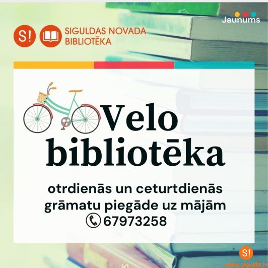 Velo bibliotēka Siguldā uzsāk trešo sezonu