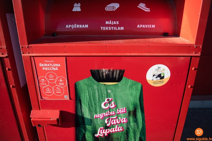 Allažu pagasta iedzīvotājiem turpmāk būs pieejams tekstila šķirošanas konteiners