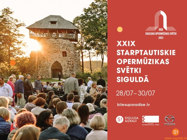Opermūzikas svētkos Siguldas pils kompleksā būs pieejama bezmaksas kultūras programma