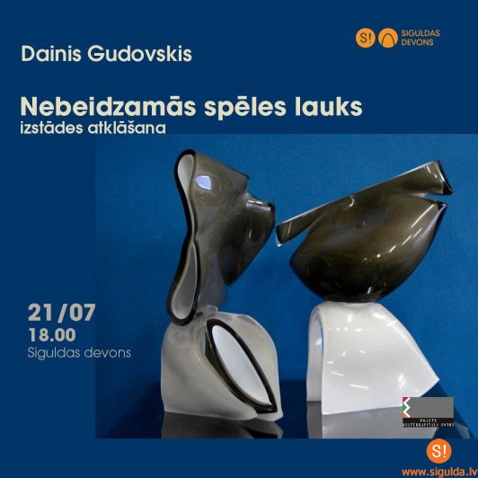 Aicina uz stikla mākslas izstādes “Nebeidzamās spēles lauks” atklāšanu
