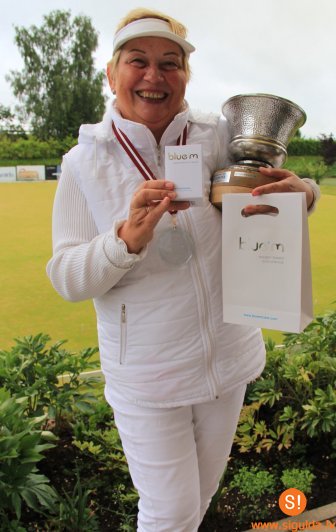 Latvijas dāmu (50+) golfa kroketa čempionātā triumfē siguldiete