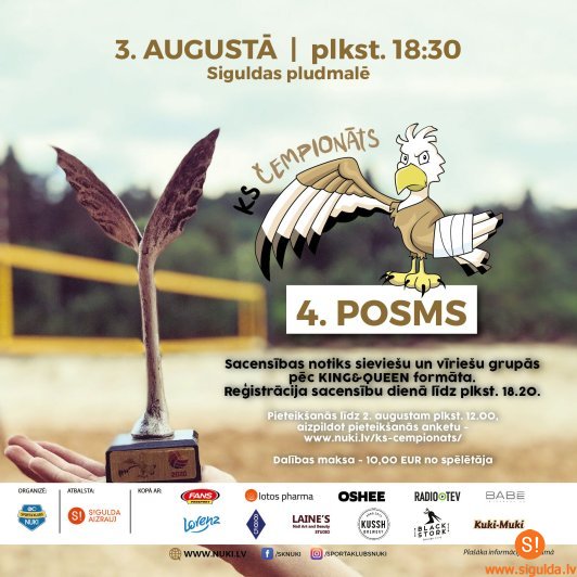 Jau ceturtdien norisināsies “KS čempionāts” pludmales volejbolā