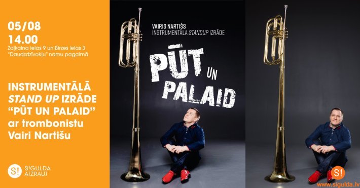 Allažos notiks instrumentālā stand-up izrāde “Pūt un palaid”