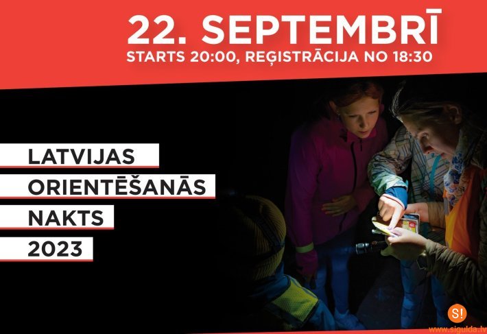 Septembrī notiks Latvijas Orientēšanās nakts; tās norise plānota arī Siguldā