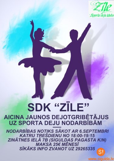 Sporta deju kolektīvs “Zīle” uzņem dalībniekus