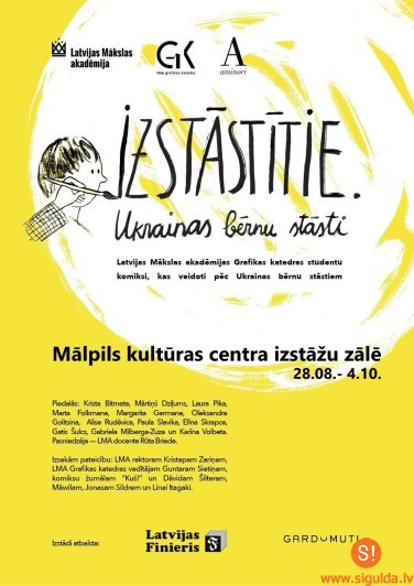 Mālpils Kultūras centrs aicina uz izstādi; “IZSTĀSTĪTIE. Ukrainas bērnu stāsti”