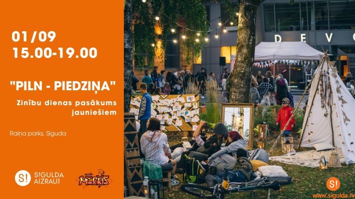 Zinību dienas “Piln-Piedziņa” svinības 1. septembrī Raiņa parkā