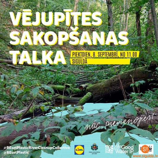 Aicina iesaistīties Vējupītes sakopšanā Siguldā