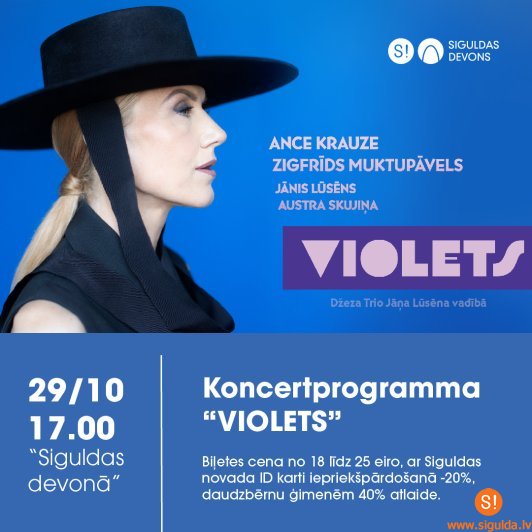 Ance Krauze un Zigfrīds Muktupāvels ar koncertuzvedumu viesosies Siguldā