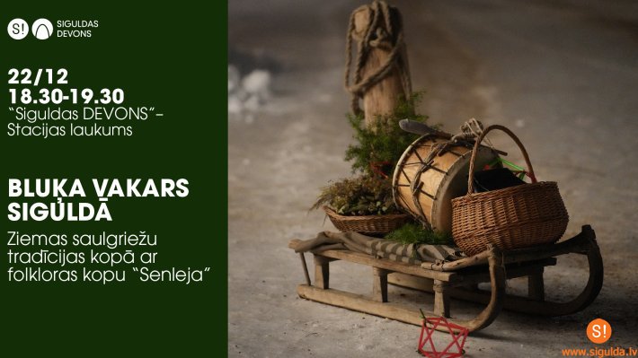 22. decembrī Siguldā ikviens aicināts uz Bluķa vakaru