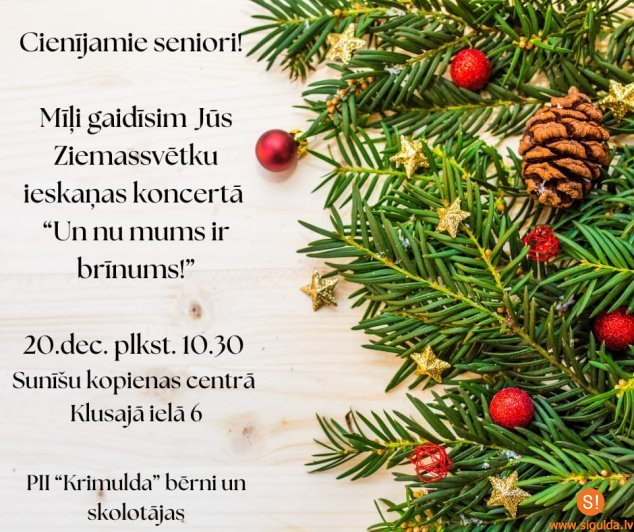 Ziemassvētku ieskaņas koncerts Sunīšu Kopienas centrā