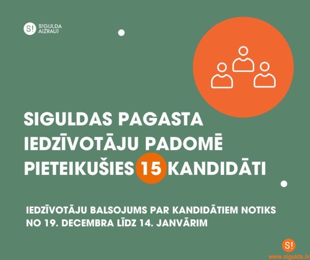 Siguldas pagasta iedzīvotāju padomē pieteikušies 15 kandidāti