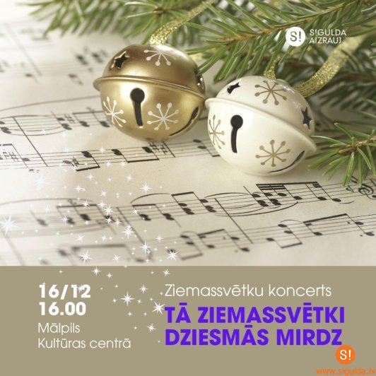 Mālpilī izskanēs Ziemassvētku koncerts “Tā Ziemassvētki dziesmās mirdz”