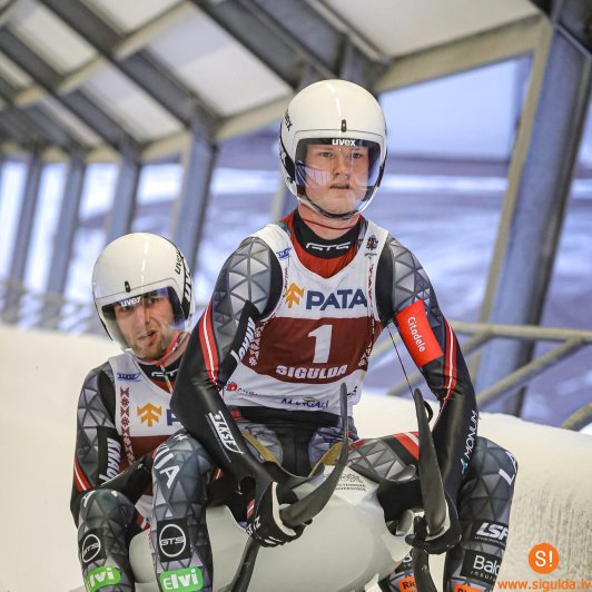 Bobsleja un kamaniņu trasē “Sigulda” noskaidroti Latvijas kausa ieguvēji