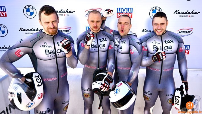 Emīla Cipuļa vadītā bobsleja ekipāža izcīna bronzu Pasaules kausa sacensībās