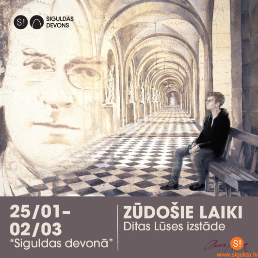 Aicina uz mākslinieces Ditas Lūses izstādes “Zūdošie laiki” atklāšanu