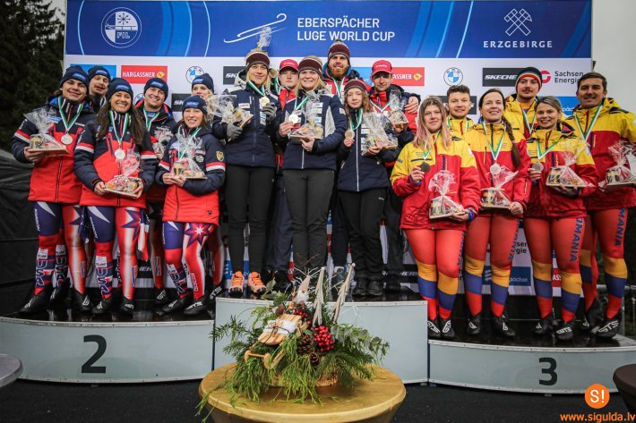 Novadniekiem labi rezultāti Eberspächer Pasaules kausa posmā kamaniņās