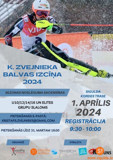 1. aprīlī notiks sezonas noslēdzošās slēpošanas sacensības