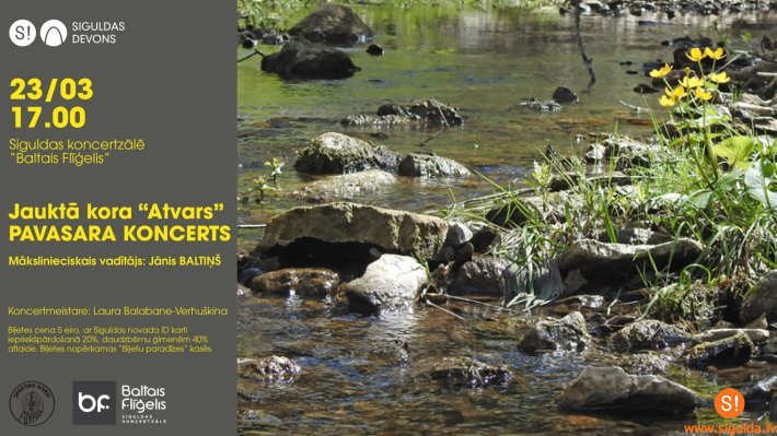 Šo sestdien izskanēs jauktā kora “Atvars” pavasara koncerts