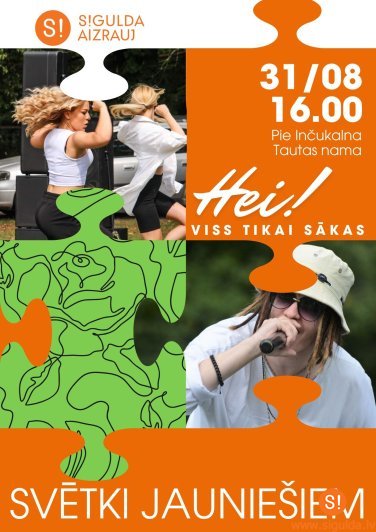 Inčukalna Tautas nams aicina jauniešus uz pasākumu “HEI! Viss tikai sākas”