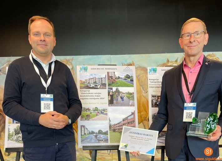 Efektīvākais Latvijas daudzdzīvokļu mājas pagalms atrodas Siguldā