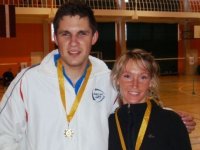 Siguldietis izcīna pilnu medaļu komplektu Latvijas čempionātā badmintonā