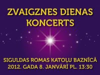 Zvaigznes dienas koncerts Siguldas Romas katoļu baznīcā
