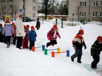 Ziemas sporta diena bērnudārzā Ābelīte