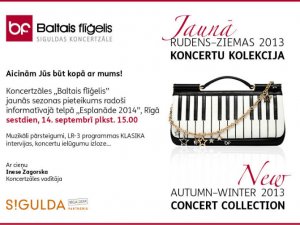 “Baltais flīģelis” jaunās koncertsezonas programmu pieteiks Rīgā 