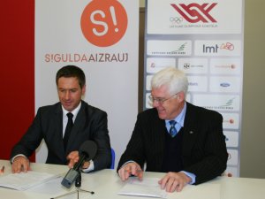   Parakstīts sadarbības līgums par Latvijas III Ziemas Olimpiādes organizēšanu