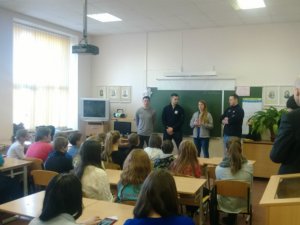 ASV kamaniņu braucēju izlase viesojas Siguldas pilsētas vidusskolā
