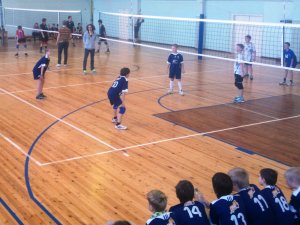 Siguldas zēnu volejbola komandas cīņas pirms Jaunatnes čempionāta finālspēlēm