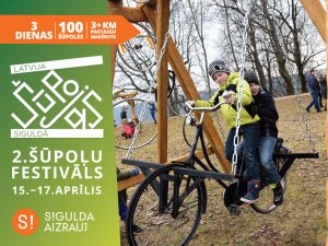 Ar zaķu skrējienu atklās Šūpoļu festivālu Siguldā; sabiedrībā zināmas personības radīs 100 unikālas šūpoles