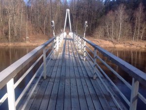 Aprīlī kājnieku tilts pie Velnalas Siguldā būs slēgts