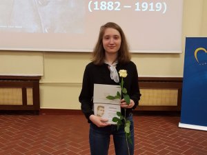 Siguldas pilsētas vidusskolas skolniece – literārā konkursa fināliste