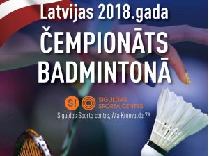 Nedēļas nogalē notiks Latvijas čempionāts badmintonā