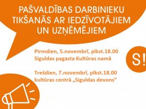 Šonedēļ iedzīvotāju tikšanās ar pašvaldības speciālistiem notiks Siguldā un Siguldas pagastā