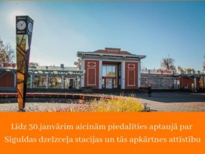 Aicina piedalīties aptaujā par Siguldas dzelzceļa stacijas un apkārtnes attīstību