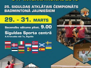Siguldā notiks starptautiskas badmintona sacensības