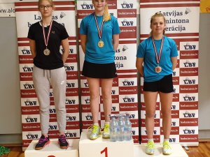 Novadniecēm medaļas Latvijas čempionātā badmintonā