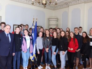 Siguldas Valsts ģimnāzijas skolēni piedalās Eiropas dienas pasākumā
