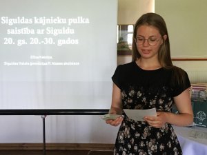 Siguldas Valsts ģimnāzijas skolniecei konkursā 1. vieta