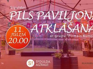 Aicina uz Siguldas pils paviljona atklāšanu