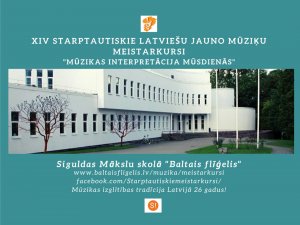 XIV Starptautiskie latviešu jauno mūziķu meistarkursi pārcelti uz 2021. gadu