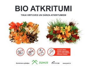 Siguldas pilsētas SIA “Jumis” aicina iedzīvotājus šķirot bioloģiskos atkritumus